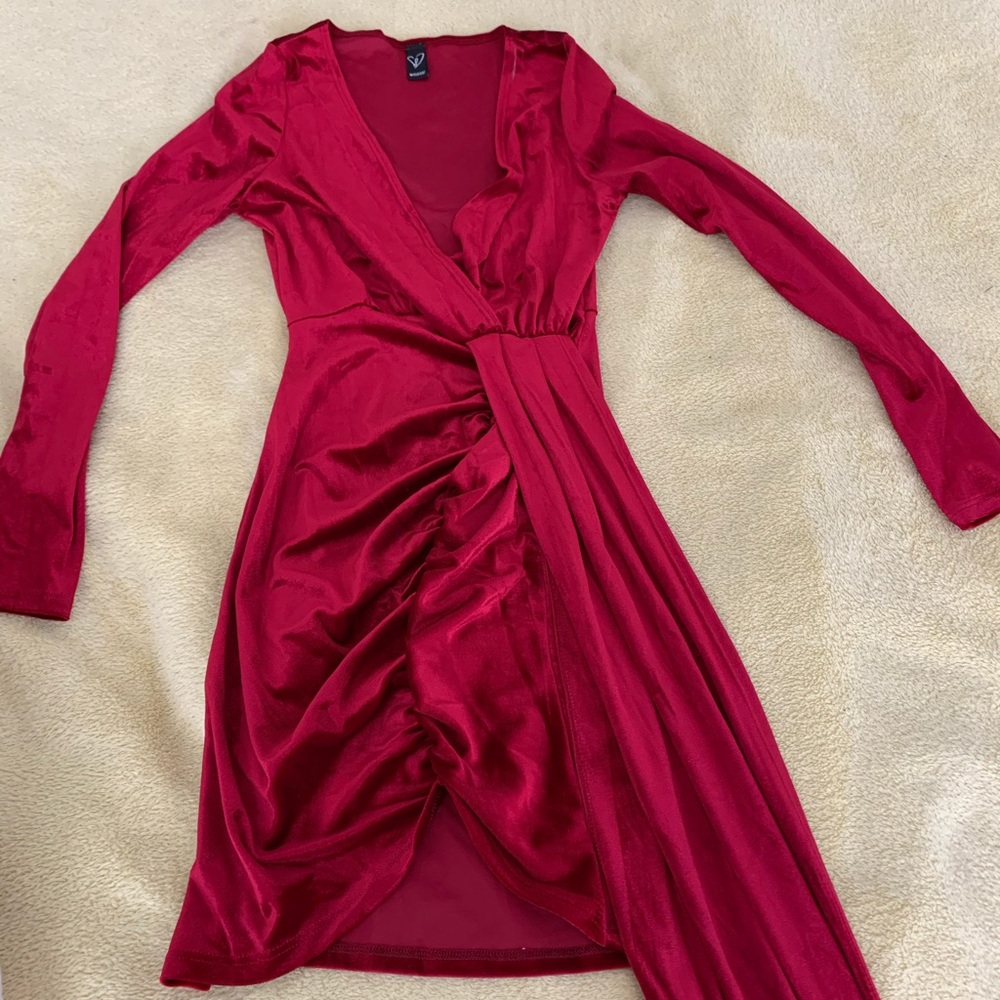 Red Velvet Dress